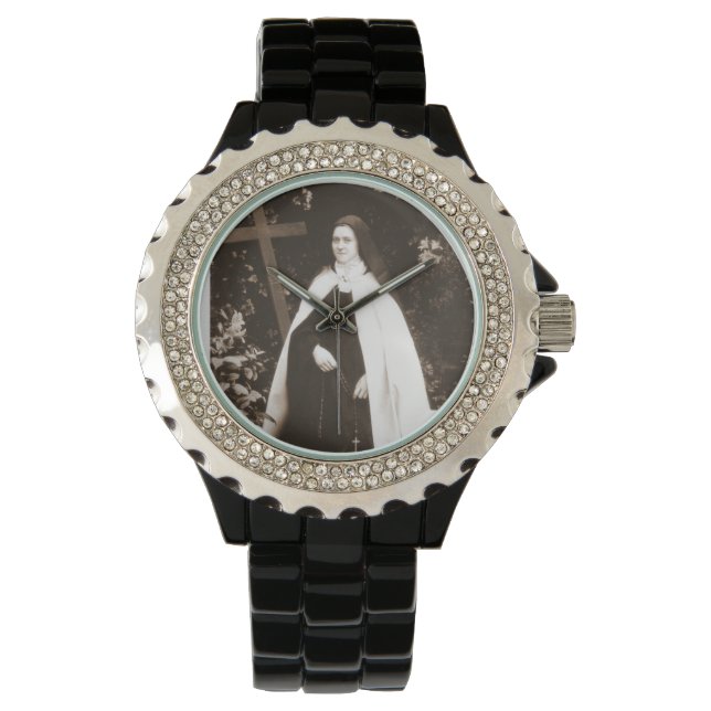 Montre féminine de St Thérèse la Petite Fleur (devant)