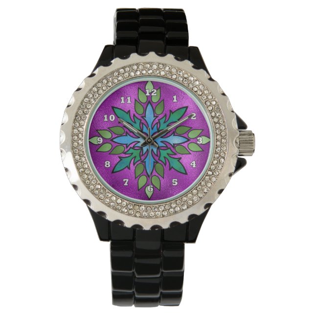 Montre femme Faux Stainglass (devant)