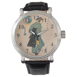 Montre Femme japonaise Kimono : Ukiyo-e Woodblock Imprime