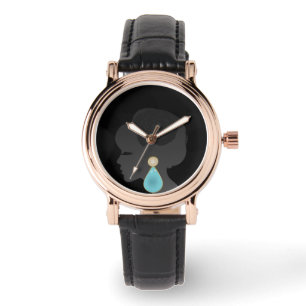 Montre Femme noire Silhouette Dark Glamor