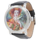 MONTRE FEMME ROMANTIQUE AVEC PEACOCK FEACOCK (Incliné)