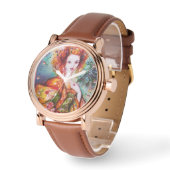 MONTRE FEMME ROMANTIQUE AVEC PEACOCK FEACOCK (Angle)