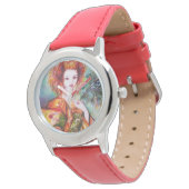 MONTRE FEMME ROMANTIQUE AVEC PEACOCK FEACOCK (Incliné)