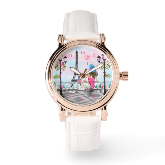 Montre Femmes à Paris Regarder avec la Tour Eiffel (Recto)