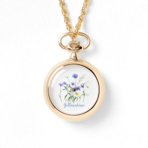 Montre Femmes Wraparound Watch Yellowstone Fleurs sauvage
