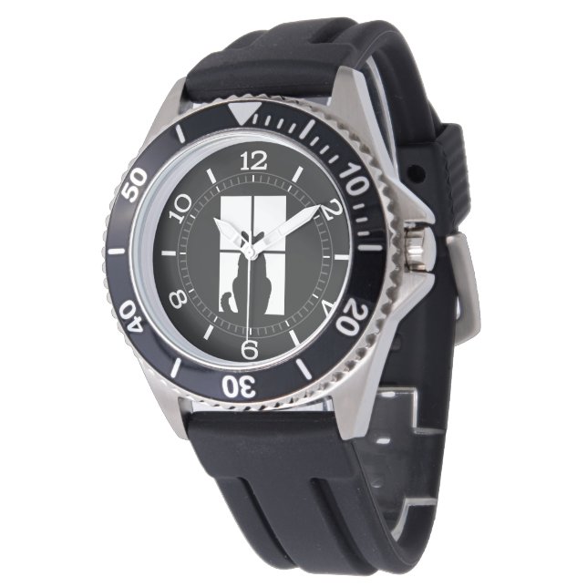 Montre Fenêtre Black Cat Cliquez pour Customiser un cadra (Incliné)