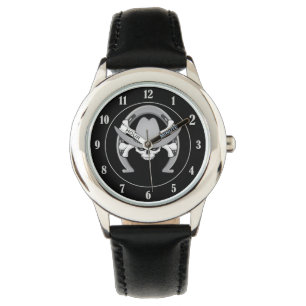 Montre Fer à cheval de crâne de cowboy