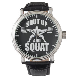 Montre Fermer Et Squat - Motivation De L'Entraînement