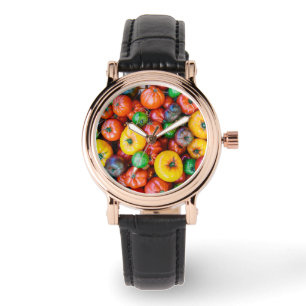 Montre Fermes Récolte colorée de tomates