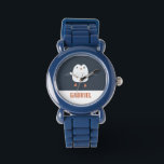Montre festif drôle petit pingouin personnalisé enfants<br><div class="desc">fêter drôle manchot personnalisé design enfant</div>