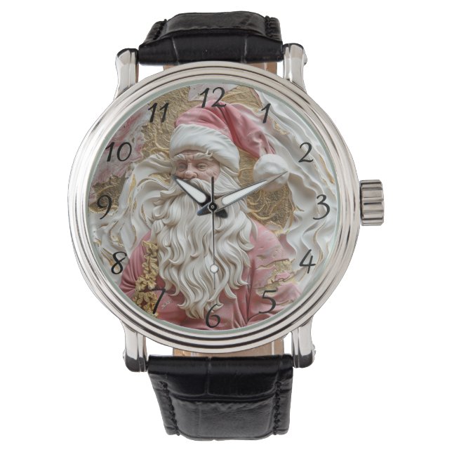 Montre Festive Santa's artistic portrayal (devant)