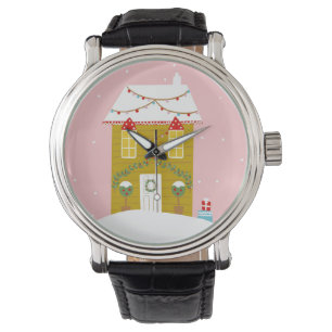 Montre Fête de Noël rose Anniversaire de enfant