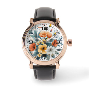 Montre Fête des Mères Boho Fleurs Clipart-61983