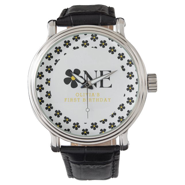 Montre Fête florale impeccable 1er anniversaire (devant)