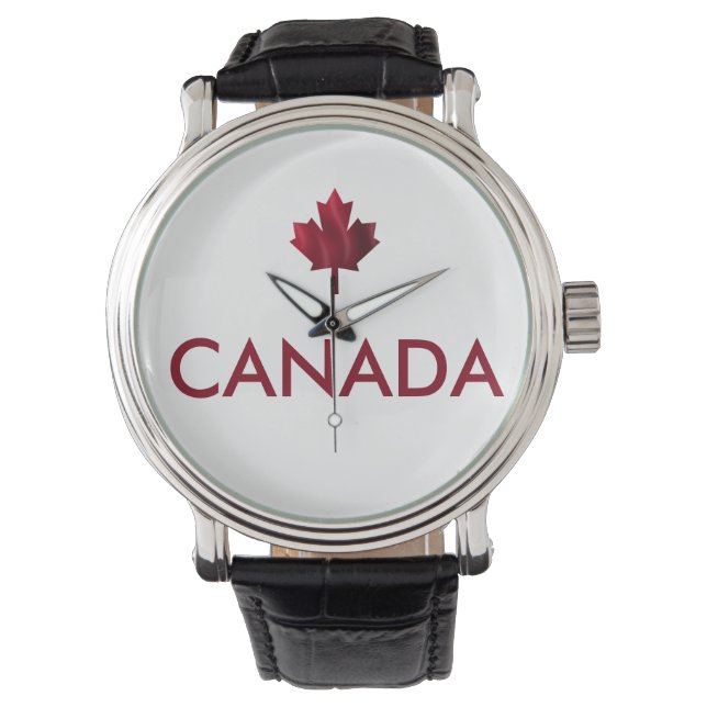 Montre Feuille d'érable du Canada (devant)