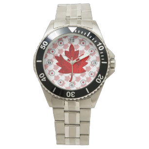 Montre Feuille d'érable du Canada par Shirley Taylor
