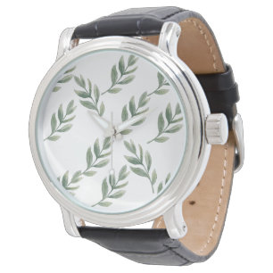 Montre feuille ☃ enneigé