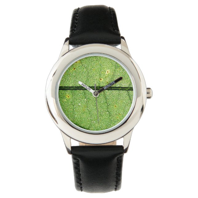Montre Feuille verte extrême (devant)