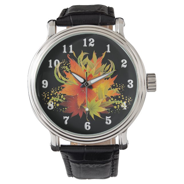 Montre Feuilles d'automne Pop (devant)