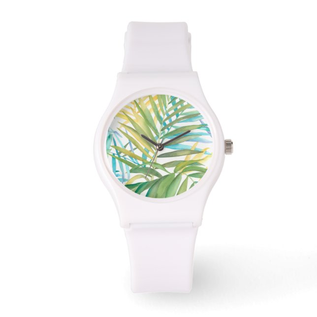 Montre Feuilles de palmiers tropicaux (Recto)