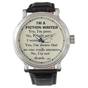 Montre Fiction de réponse de l'écrivain de fiction drôle