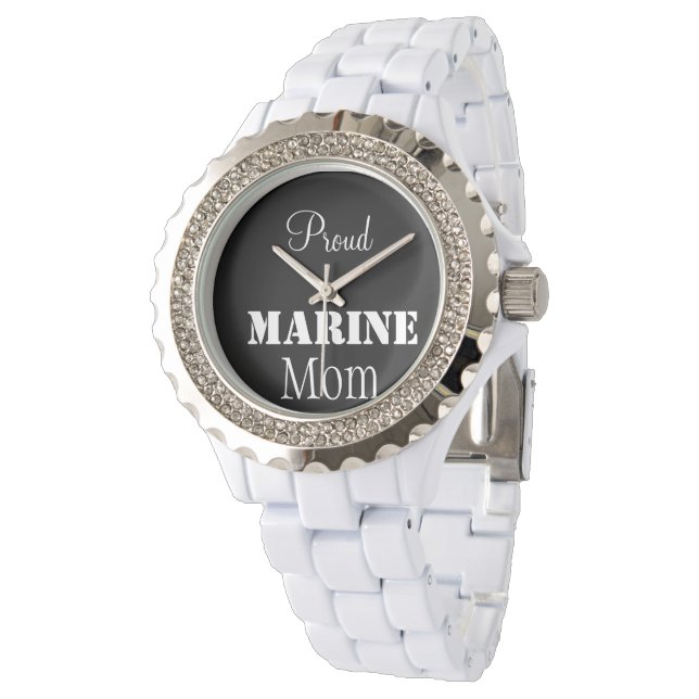 Montre Fière maman Marine Regarder (Incliné)