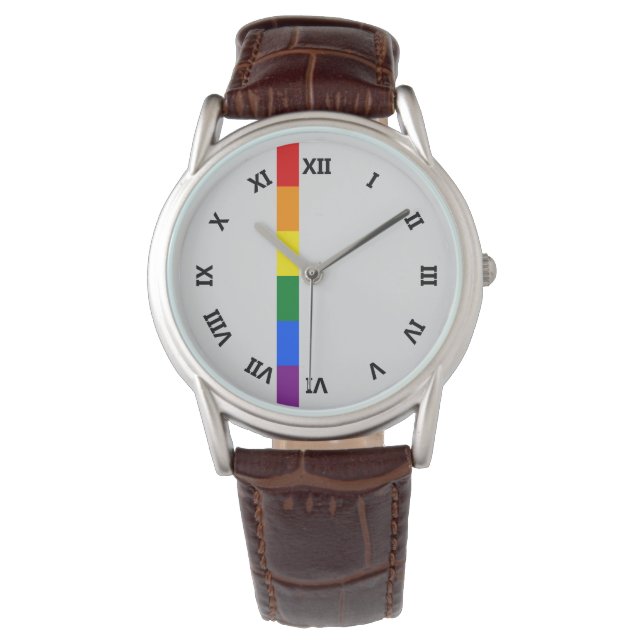 Montre Fierté arc-en-ciel (devant)