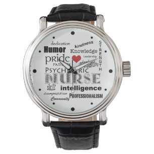 Montre Fierté-Attributs psychiatriques d'infirmière/coe
