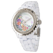 Montre FIESTA Folkart Fleurs Avocat Sur mesure (Incliné)
