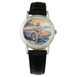 Montre Fille avec voiture de sport