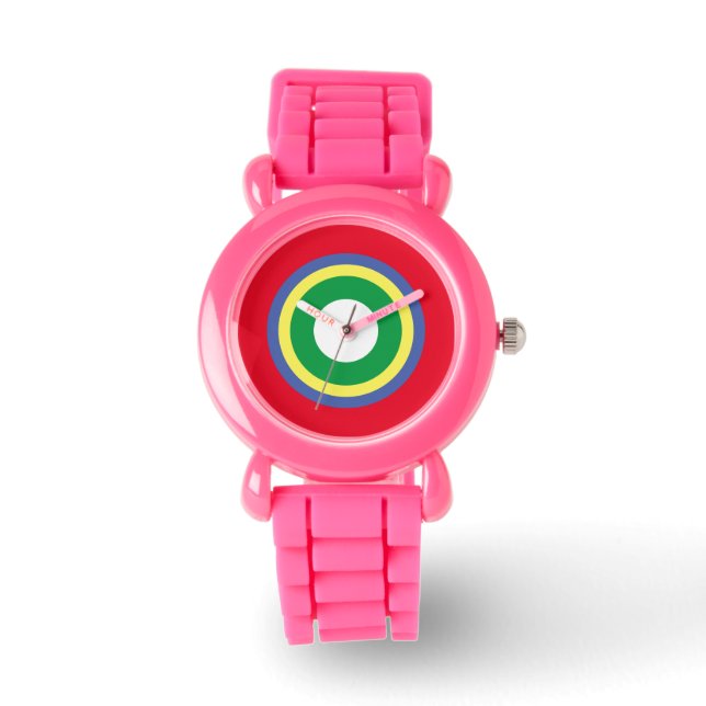 Montre Fille de Parties scintillant rose (Recto)
