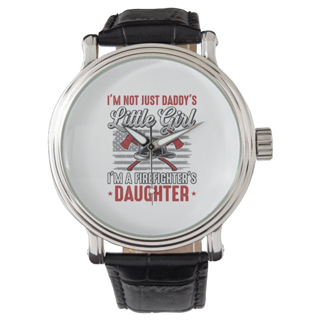 Montre Fille de pompier vintage (devant)