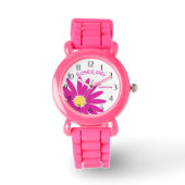 Montre Fille Fleur Rose Daisy (Recto)