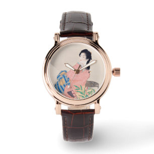 Montre Fille Miyuki (élégante dame japonaise, art asiatiq