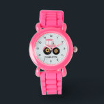 Montre Filles Joli Pink tracteur de ferme Enfants<br><div class="desc">Cette montre pour enfants mignonne et moderne dispose d'un tracteur de ferme rose et peut être personnalisée avec votre nom de filles. Avec des chiffres clairs et faciles à lire, cette "première" montre est idéale pour les enfants ou les tout-petits qui commencent à apprendre l'heure. Le design agricole parfait pour...</div>