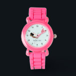 Montre Filles Magique Mer mignonne Afro Mermaid Enfants<br><div class="desc">Cette mignonne et fantaisiste montre une sirène sous la mer magique en Afro,  avec une queue rose et un simple arrière - plan bleu. La montre peut être personnalisée avec votre nom de filles et a des chiffres clairs,  le cadeau parfait pour tous les amateurs de sirènes.</div>