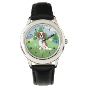 Montre Filles mignonne Springer Spaniel Chien avec nom En