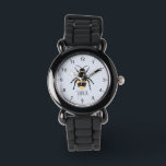 Montre Filles mignonnes et moderne Bumblebee Bee Kids<br><div class="desc">Cette montre pour enfants mignonne et moderne présente un adorable dessin animé de bebe jaune et peut être personnalisée avec votre nom de fille. Avec des chiffres clairs et faciles à lire, cette "première" montre est idéale pour un enfant ou un tout-petit qui commence à apprendre l'heure. Le design parfait...</div>