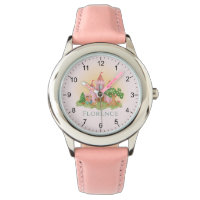 Filles mignonnes et rose Princess Castle Fairytale