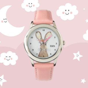 Montre Filles mignonnes Lapin Rose Lapin Lapin Animal Enf