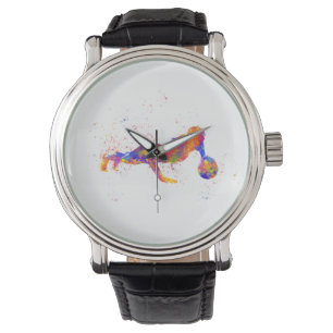 Montre Fitness ginmasta en acuarela