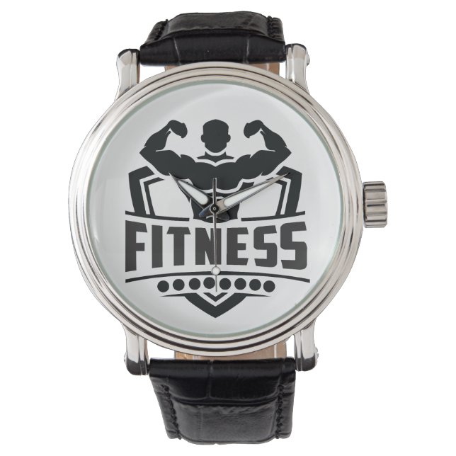 Montre Fitness Motivation Graphic | Strong & Active Life (devant)