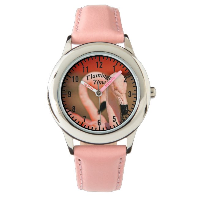 Montre Flamant rose (devant)