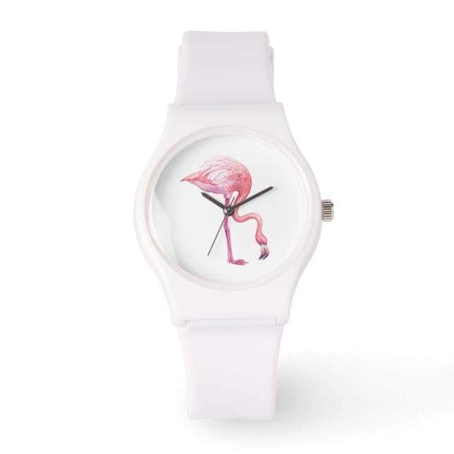 Montre Flamant rose (Recto)
