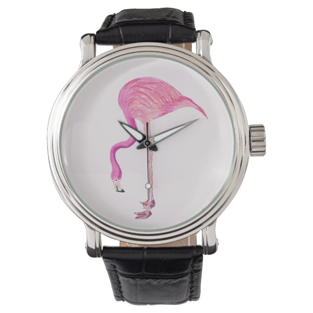 Montre Flamant rose (devant)