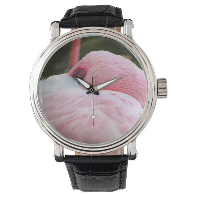 Montre Flamant rose (devant)