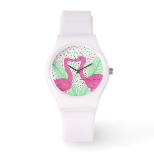 Montre Flamant rose Fun Print Wrist Watch