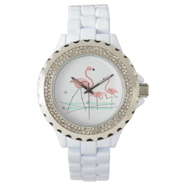 Montre Flamant rose Ocean Trio 2 (devant)
