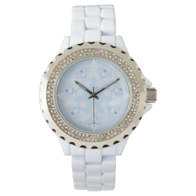 Montre Flèche de neige bleu glace (devant)