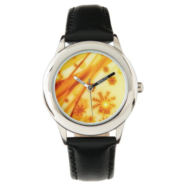 Montre Flèches de Noël dorées (devant)